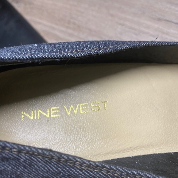 NINE WEST Denim Wedge Shoes - Picture 2 of 13